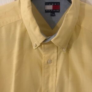 Tommy Hilfiger Yellow Casual Button Down Shirt